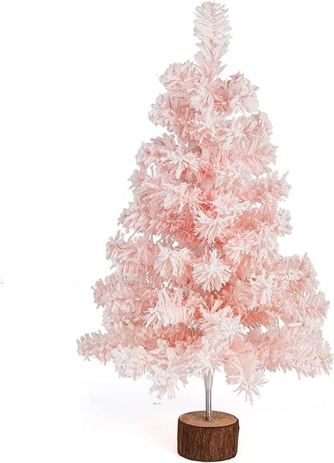 Amazon.com: CCINEE Table Top Pink Artificial Christmas Tree, 2 Ft Small Mini Pink Xmas Tree with Flocking Snow Frost and Plastic Stand for Porch Coffee Table Centerpiece Arrangements Home Office Holiday Decor : Home & Kitchen Pink Christmas Tablescapes, Porch Coffee Table, Office Holiday Decor, Pink Xmas Tree, Centerpiece Arrangements, Coffee Table Centerpiece, Green Xmas, Coffee Table Centerpieces, Flocked Trees