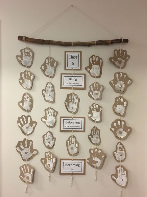 Childcare Art Display Ideas, Childcare Family Photo Display, Family Display Eyfs, Art Wall Classroom Display, Reggio Kindergarten Classroom, Nursery Classroom Ideas, Childcare Displays, Natural Classroom, Reggio Emilia Classroom