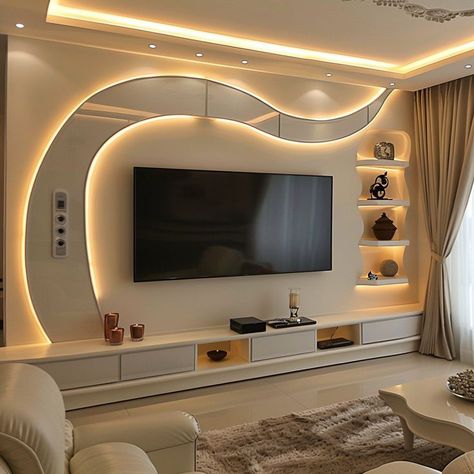 Modern Tv Unit Designs, Tv Unit Design Modern, Aesthetic Jungkook, Pvc Ceiling Design, Modern Tv Wall Units, Tv Cabinet Design, Home Hall Design, Wall Panel Design, Tv Room Design