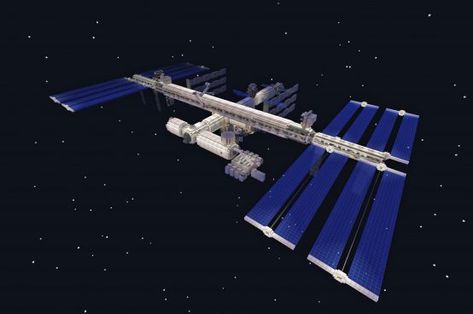 Design a new module for the space station and describe what hypothetical scientific experiments you will run.​  This student build challenge created in partnership with Microsoft Education invites you to visit the International Space Station in Minecraft: Education Edition. Minecraft Science, Space Station Art, Minecraft Space, Minecraft Education, Solar Power Station, Module Design, Minecraft Interior, Game Based Learning, Scientific Experiment