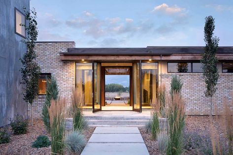 Modern Bozeman hideaway with stunning farmhouse accents Bozeman Mt, Bozeman Montana, Radiant Floor Heating, H Design, Mountain Modern, Contemporary Farmhouse, Dream House Exterior, Interior Design Firms, Ranch House