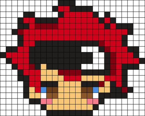 Sk8 The Infinity Perler Beads, Itachi Perler Beads, Slipknot Perler Beads, Reki Kyan, Mcr Perler Beads, Mcr Kandi Pattern, Photo Pattern, Kandi Patterns, Bead Sprite