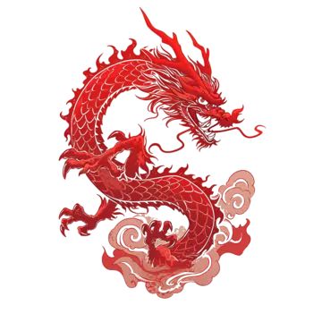 Chinese Culture Art, Zodiac Makeup, Red Chinese Dragon, Dragon Png, Chinese Zodiac Dragon, Dragon Chino, Chinese Folk Art, Dragon Silhouette, Chinese Paper