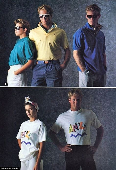 80s visors - Google Search 90s Attire, 80s Polo Shirt, 80s Dress Up, Apple Clothes, Polo Shirt Outfit, Polo Shirt Outfit Men, 80s Outfits, 1980’s Fashion, Men 90s