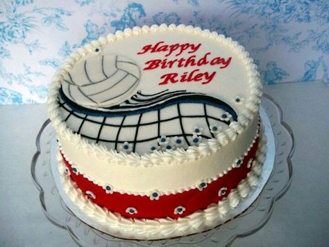 Volleyball Cake Ideas, Volleyball Birthday Cakes, Volleyball Cupcakes, Volleyball Cake, Volleyball Birthday, Soccer Ball Cake, Ball Cake, Sport Cakes, Volley Ball