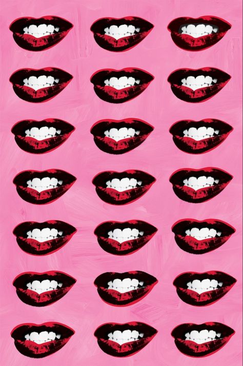 Any Warhol Pop Art, Andy Warhol Lips, Andy Warhol Aesthetic, Andy Warhol Wallpaper, Pop Aesthetic Wallpaper, Pop Art Magazine, Brushstrokes Wallpaper, Andy Warhol Pop Art Paintings, Andy Warhol Poster