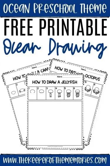 These Free Printable Ocean Directed Drawing for Kids worksheets are perfect for practicing fine motor skills and so much more! Don't forget to add them to your next ocean preschool theme! #ocean #beach #drawingforkids #directeddrawing #preschool #kindergarten Ocean Kids Activities, How To Draw Ocean Animals, Ocean Preschool Activities, Ocean Animal Activities, Ocean Theme Kindergarten, Ocean Preschool Theme, Ocean Kindergarten, Directed Drawing For Kids, Ocean Animals Preschool