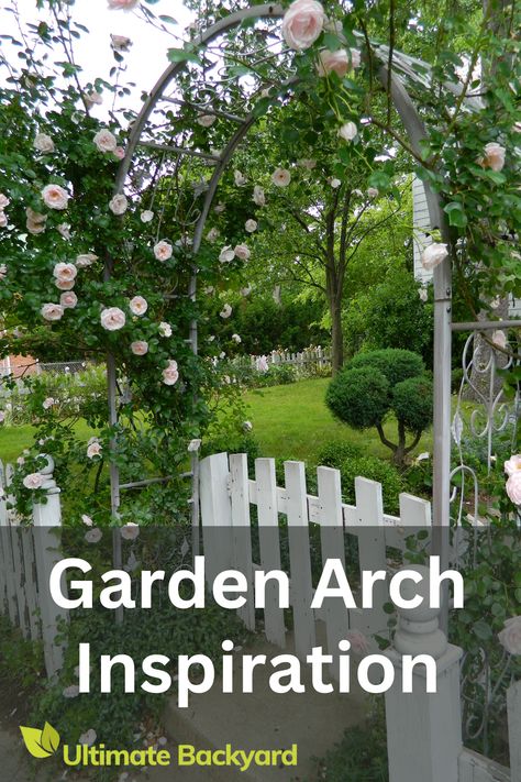 Discover the top garden arches to elevate your outdoor space, from the classic Black Iron to the romantic Ornate Arch with Gate. Our guide details the best picks to enhance your garden's charm. Fence With Arched Gate, Garden Archway Ideas, Arched Garden Gate, Garden Arches Ideas Backyards, Garden Arch Ideas, Entrance Ideas Entryway, Trellis Gate, Garden Archway, Garden Gates And Fencing