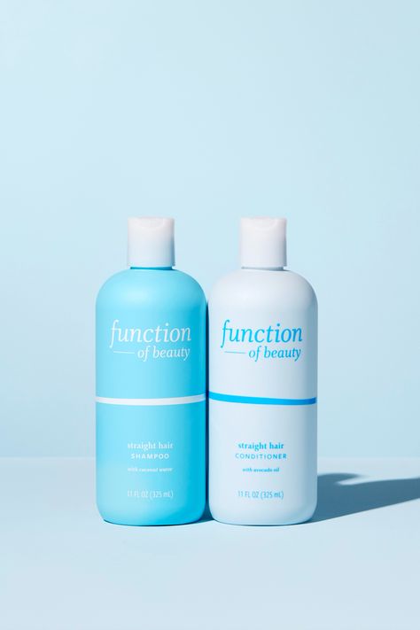 Function’s Straight Hair Shampoo is formulated with coconut water to hydrate hair without weighing it down and Straight Hair Conditioner is formulated with avocado oil to seal in moisture. Customize according to your unique #hairgoals by adding up to 3 Function of Beauty #HairGoal Booster Shots into your Straight Hair Shampoo and Conditioner base. Function Of Beauty Target, Straight Hair Shampoo And Conditioner, Function Of Beauty Shampoo, Straight Hair Shampoo, Function Of Beauty Straight Hair, Shampoo And Conditioner Photography, Shampoo Aesthetic, Hair Shampoo And Conditioner, Function Of Beauty