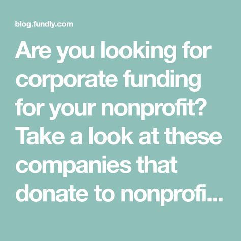 Are you looking for corporate funding for your nonprofit? Take a look at these companies that donate to nonprofits and submit your donation requests! Donation Letter Samples, Auction Donations, Nonprofit Startup, Fundraising Letter, Charity Work Ideas, Donation Letter, Fun Fundraisers, Fundraising Activities, Donation Request