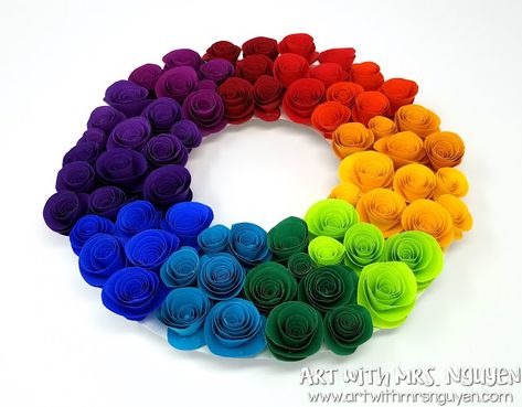 Color Wheel Art Projects 3d, Color Wheel Elementary Art, 3d Color Wheel Projects, Color Wheel Art Projects High Schools, Color Wheel Art Projects, Classroom 2023, Color Wheel Projects, Classroom Management Ideas, Elementary Art Lessons