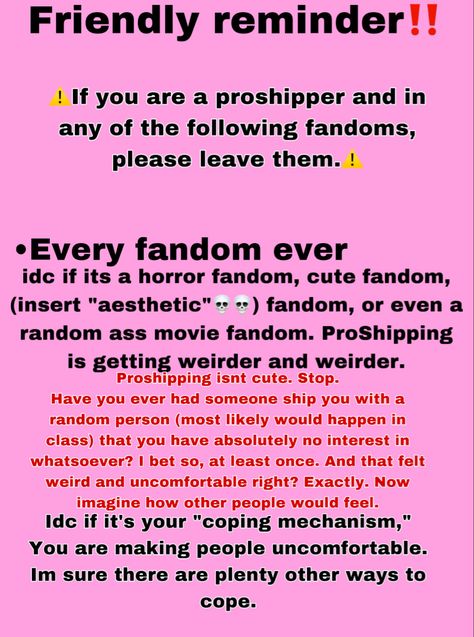 Pro Shipper, Pro Shipper Slander, Proship Slander, Slander Pyramids, Proshipper Slander, Coho Slander, Bullyandproud_ Slander, Unpopular Opinion Whisper, Unpopular Opinion