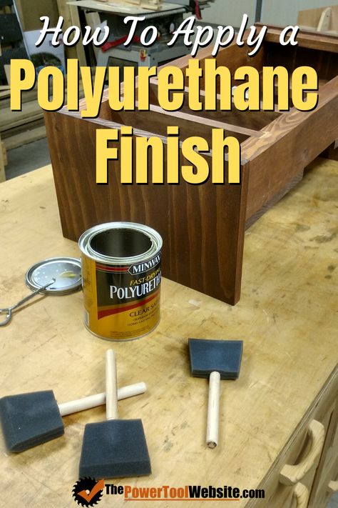 How To Apply Polyurethane, Fine Woodworking Project, Wood Projects Plans, Unique Woodworking, Easy Wood Projects, Easy Wood, Wood Project, Furniture Repair, Wood Plans