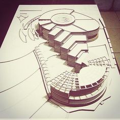 Conceptual Sketches, Concept Models Architecture, Modern Architecture Design, Plans Architecture, New Architecture, Architecture Magazines, Architecture Design Concept, Architectural Drawing, Instagram Creative