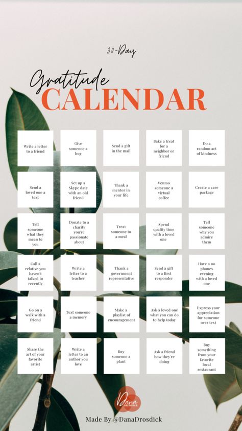 Gratitude Practice Ideas, Mindfulness Calendar, Thanksgiving Prayers For Family, Gratitude Calendar, Grandma Activities, Nerve Exercises, Gratitude Quotes Thankful, Mindful Monday, Counseling Tools