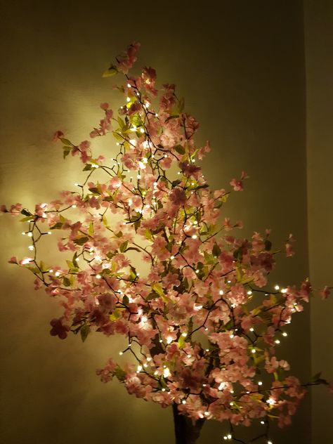 sakura tree :D Diy Sakura Tree, Sakura Christmas, Japanese Christmas, Sakura Tree, Red Peppercorn, Cherry Blossom, Blossom, Christmas Decorations, Christmas Tree