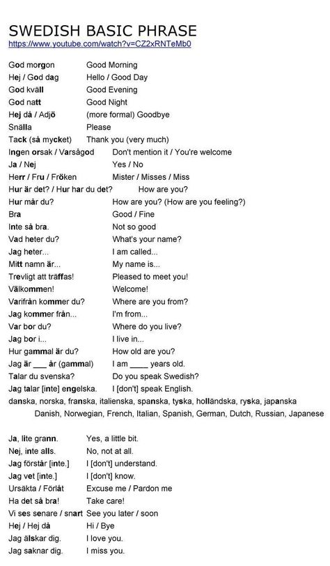 Swedish Phrases, Swedish Vocabulary, Swedish Learning, Learning Swedish, Swedish Heritage, Learn Swedish, Sweden Language, Swedish Traditions, Swedish Language