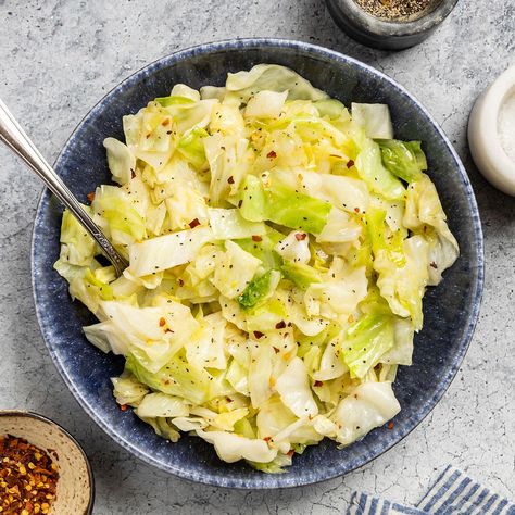 Sauteed Cabbage Cook Cabbage On Stove, Sauté Cabbage, Saute Cabbage Recipes, Sautéed Cabbage, Sauteed Cabbage Recipes, Sauteed Cabbage, Fried Cabbage, Vegetarian Cabbage, Green Cabbage