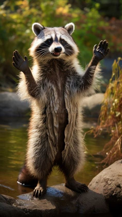 Cute funny prankster raccoon stock photos Raccoon Smiling, Raccoon Photography, Angry Raccoon, Beanie Babies Worth Money, Raccoon Pictures, Beanie Babies Worth, Animal Inspiration, Animal Nature, Racoon