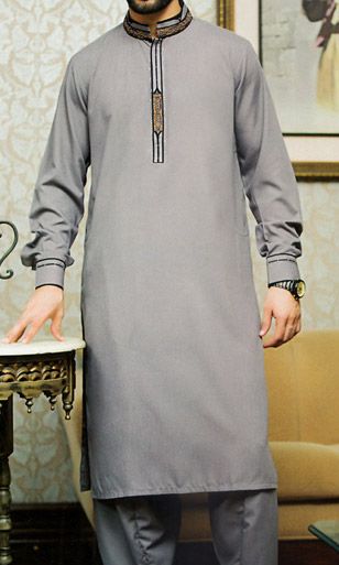 Buy online designer dresses from Pakistan. Indian Pakistani Lawn, Casual and Party clothing. Pakistani Dresses For Men, Muslim Men Clothing, Shalwar Kameez Pakistani, Shalwar Kameez Designs, Man Dress Design, Mens Indian Wear, Boys Kurta Design, Suit Pakistani, Gents Kurta Design