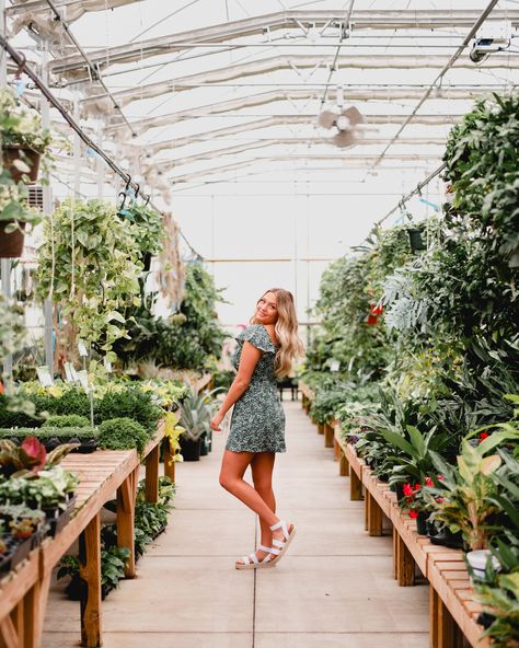 This greenhouse makes for a beautiful photoshoot! Photos taken by @effjayphotography at Colonial Gardens in Blue Springs, MO. #greenhouse #tropicals #photoshoot #kcmo #kansascity Green House Senior Photos, Garden Nursery Photoshoot, Senior Pictures In Greenhouse, Senior Greenhouse Pictures, Greenhouse Instagram Pictures, Senior Photos Greenhouse, Senior Pictures Greenhouse, Greenhouse Headshots, Greenhouse Picture Ideas