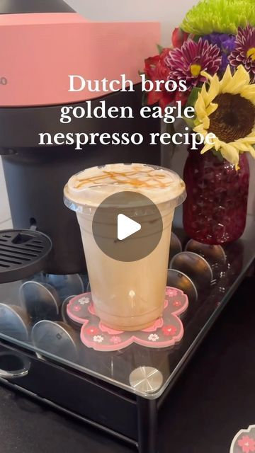 Dutch Bros At Home, Nespresso Virtuoso Recipes, Dutch Bros Golden Eagle, Nespresso Coffee Pods, Nespresso Recipes, Iced Starbucks Drinks, Tiktok Followers, Cold Coffee Recipes, Nespresso Pods