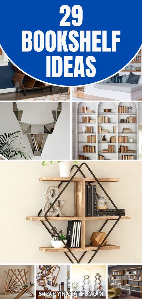 Save this pin for unique and creative bookshelf designs to elevate your home decor! Discover how these ideas can add character and charm to your living space. #HomeDecor #BookshelfIdeas #InteriorDesignTips Elevated Bookshelf, Creative Book Storage Ideas, Book Shelf Ideas Living Room, Stair Bookshelf, Staircase Shelves, Sofa Shelf, Unique Bookshelf, Bookshelf Designs, Creative Bookcases