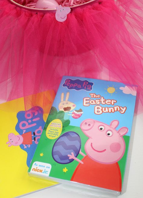 DIY Peppa Pig Easter Basket Peppa Pig Easter Basket, Peppa Pig Easter, Grandpa Pig, Easter Surprise, Spring Fruit, Chocolate Eggs, Easter Egg Decorating, Egg Decorating, Easter Fun