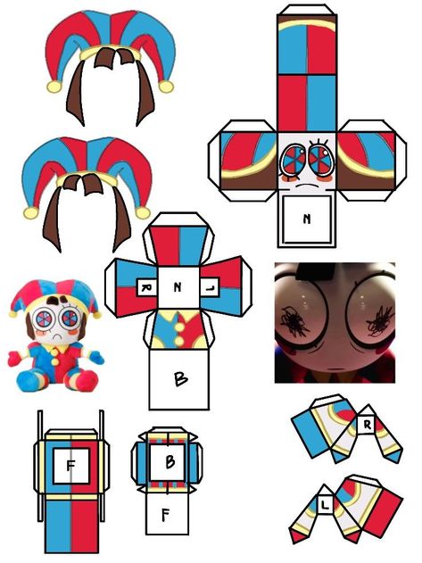 Papercraft Templates Printables, Circus Crafts, Paper Cube, Paper Toys Template, Papercraft Printable, Paper Doll Template, Papercraft Templates, Paper Dolls Printable, Paper Animals