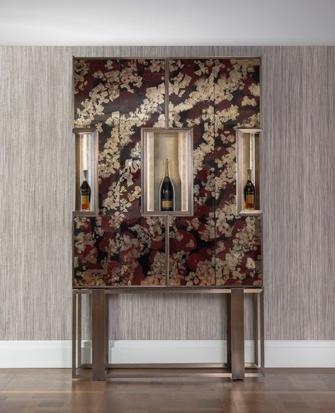 Luxury Bespoke Drinks Cabinet Belgravia, London | Projects | Elicyon Modern Bar Cabinets, Drinks Cabinets, Modern Bar Cabinet, Bar Cabinets, High Cabinet, Modern Buffet, Luxury Bar, Contemporary Bar, Contemporary Cabinets