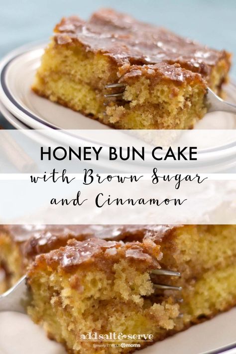 Gf Cake, Honey Bun Cake, Bun Cake, Honey Bun, Honey Buns, Homemade Cake Recipes, Baking And Pastry, Breakfast Treats, Cake Batter