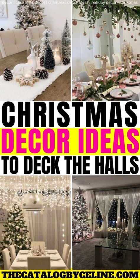 Discover stunning Christmas decor ideas to transform your home into a winter wonderland! From cozy candlelit decor to elegant holiday tablescapes, this blog post has everything you need to make your home merry and bright. Explore festive holiday decor tips featuring twinkling lights, frosted greenery, and beautiful centerpiece decor to elevate every room. Whether you're looking for rustic holiday decor or glamorous Christmas decor inspiration, these ideas will help you create the perfect holiday Glamorous Christmas Decor, Glamorous Christmas, Season Decor, Rustic Holiday Decor, Christmas Decor Inspiration, Holiday Tablescapes, Festive Holiday Decor, Twinkling Lights, Rustic Holiday