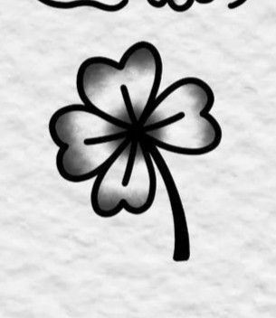 Four Leaf Clover Tattoo American Traditional, American Traditional 4 Leaf Clover Tattoo, Old School Clover Tattoo, American Traditional Clover Tattoo, American Traditional Shamrock Tattoo, Traditional Filler Tattoo Design, Four Leaf Clover Tattoo Traditional, Clover Tattoo Traditional, Old School Tattoo Fillers