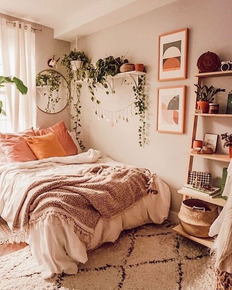 The Wall, Decor Ideas, Bedroom, Bed, Plants, Wall, White