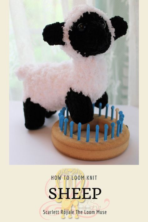 Knitting Loom Animals, Loom Knit Plushies, Loom Knitting Beanie Hat, Loom Knit Animals, Easy Loom Knitting Projects, Loom Knitting Projects Free Pattern, Knit Stuffed Animals, Sock Kitten, Loom Socks