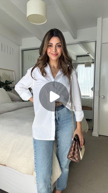 How To Half Tuck Your Shirt, How To Tuck A Shirt, Half Tucked Button Down, How To Tuck In Shirt Women, Tuck A Shirt, Half Tucked Shirt, Tucked In Shirt Outfit, Chantel Mila, Clothing Tricks