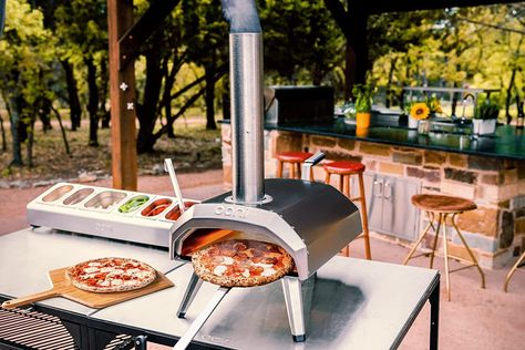 ooni Karu 12 – Multi-Fuel Outdoor Pizza Oven – Portable Wood Fired and Gas Pizza Oven – Backyard Pizza Maker Pizza Ovens Ooni Pizza, Portable Pizza Oven, Gas Pizza Oven, Four A Pizza, Pizza Maker, Wood Fuel, Outdoor Oven, Great Pizza, Outdoor Pizza Oven