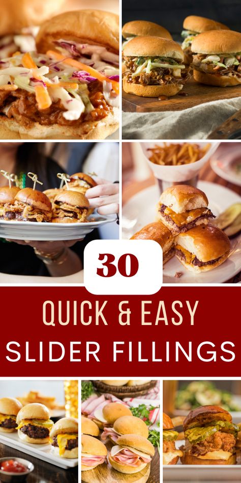 Sliders are a great way to make a meal that’s easy to prepare, delicious, and filling. Check out my post for some of the best slider fillings to try, from classic favorites to more creative combinations! Cold Sliders For A Crowd, Fancy Sliders, Super Bowl Food Menu, How To Make Sliders, Recipes Sliders, Best Sliders, Easy Sliders, Savory Sandwiches, Sliders Recipes Hawaiian Rolls