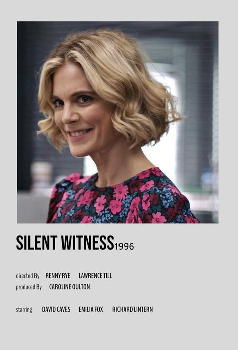 David Caves, Emilia Fox, Silent Witness, Star David, Film Posters, Best Tv, Polaroid Film, Fox, Film