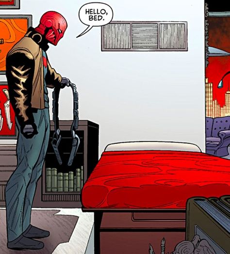 Red Hood: makes you feel less ridiculous to do the same at home. Jason Todd Robin, Red Hood Jason Todd, Univers Dc, Batman Universe, Dc Memes, Batman And Robin, Batman Family, Jason Todd, Batman Robin