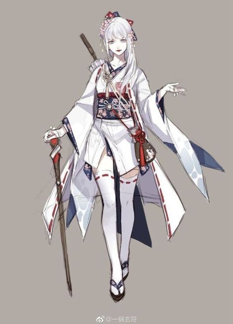 Anime Warrior, Female Character Design, An Anime, White Hair, Anime Outfits, Manga Girl, Fantasy Character Design, 그림 그리기, Character Design Inspiration