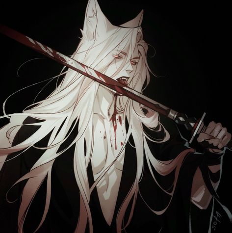 Long White Hair, Art Manga, Arte Fantasy, Character Design Male, Anime Drawings Boy, Boy Art, Handsome Anime Guys, Cute Anime Guys