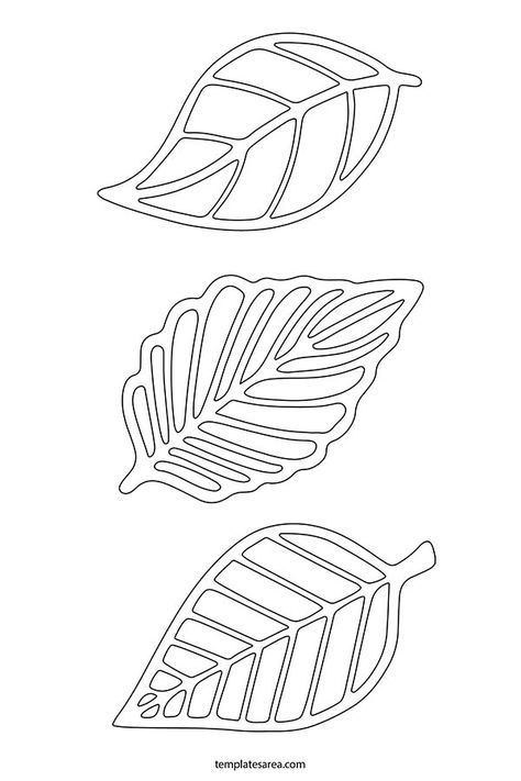 Free Printable Leaf Templates for Creative Crafting Leaf Outline Template, Cardstock Paper Crafts, Leaf Template Printable, Leaf Templates, Printable Outline, Printable Leaves, Visible Veins, Leaf Outline, Memory Album