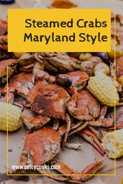 Poached Fish Recipes, Blue Crab Recipes, Crab Boil Recipe, Steam Seafood, Steamed Crabs, Maryland Blue Crab, Blue Crabs, Maryland Crabs, Delicious Seafood Recipes