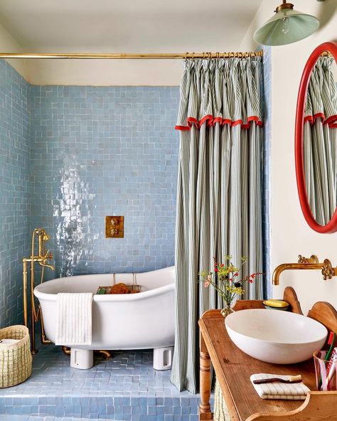 Inside • Instagram Antique Washstand, Eclectic Bathroom, Welcome To My House, Heated Towel Rail, Heated Towel, The Ceiling, Apartment Inspiration, Dream House Decor, Towel Rail