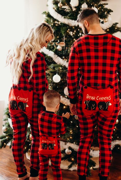 We Stopped Going House to House for the Holidays. Here's Why. Christmas Onesies, Family Matching Pajamas, Reindeer Headband, 6 Month Baby, Plaid Pajamas, Matching Pajamas, Glitter Dress, Christmas Family, Pajamas Set