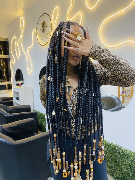 Faux Locs Hairstyles, Box Braids Hairstyles For Black Women, Pelo Afro, Twist Braid Hairstyles, Protective Hairstyles Braids, Pretty Braided Hairstyles, Braided Hairstyles For Black Women, Locs Hairstyles, Goddess Braids