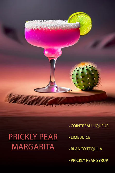 Extravagant Cocktails, Fantasy Cookbook, Hobbit Recipes, Mobile Bartender, Pear Margarita, Cocktails Tequila, Cocktail Recipes At Home, Fruit Margarita, Prickly Pear Margarita