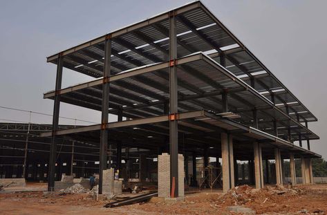 Pre Engineered Metal Buildings, Prefabricated Building, Steel Company, Pre Engineered Buildings, Steel Building Homes, Steel Architecture, Cladding Design, Steel Structure Buildings, Steel Frame House