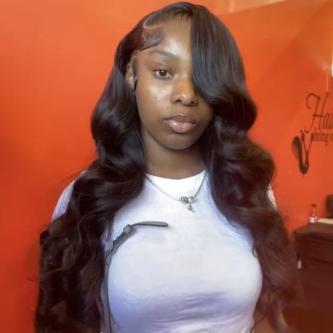 Side Part Wig No Edges, Fluffy Side Part, Hairstyles Side Part, Hairstyle Suggestions, Side Part Wig, Sneaker Ball, Hair Details, Lace Fronts, Real Real